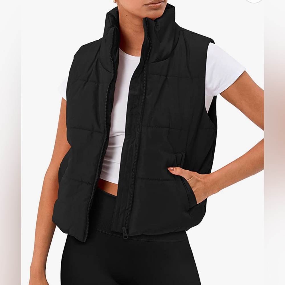 Automet Black Puffer Vest XL